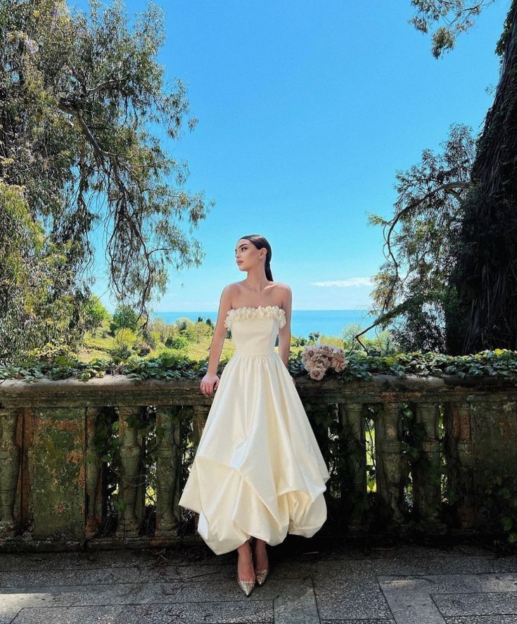 Strapless A Line Long Party Dress Evening Gown