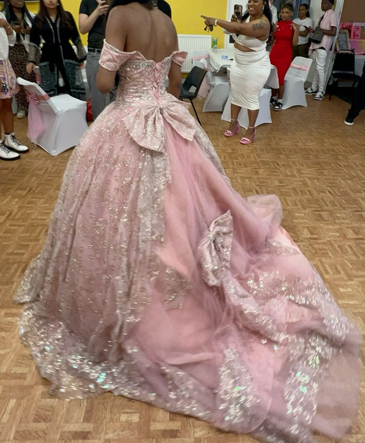 Ball Gown Off Shoulder A Line Quinceanera Dress