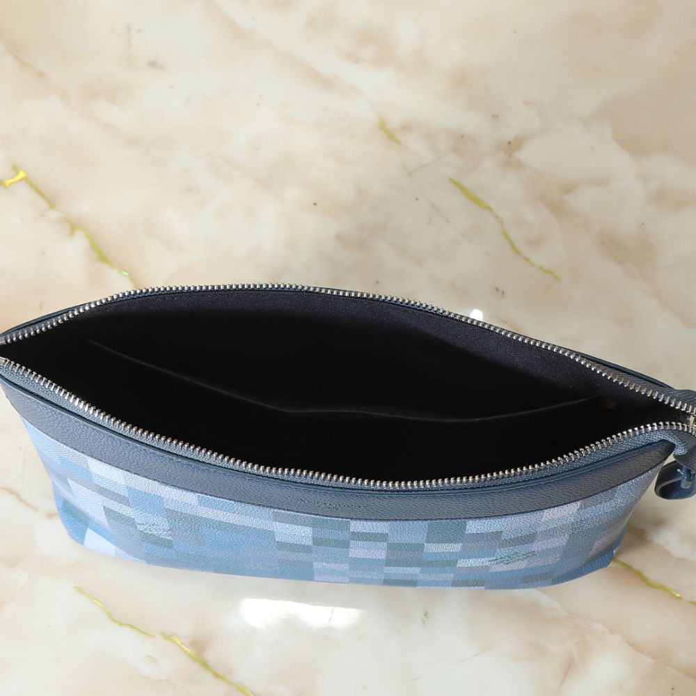 Louis Vuitton Pochette Voyage Souple Blue 30Cm M28846