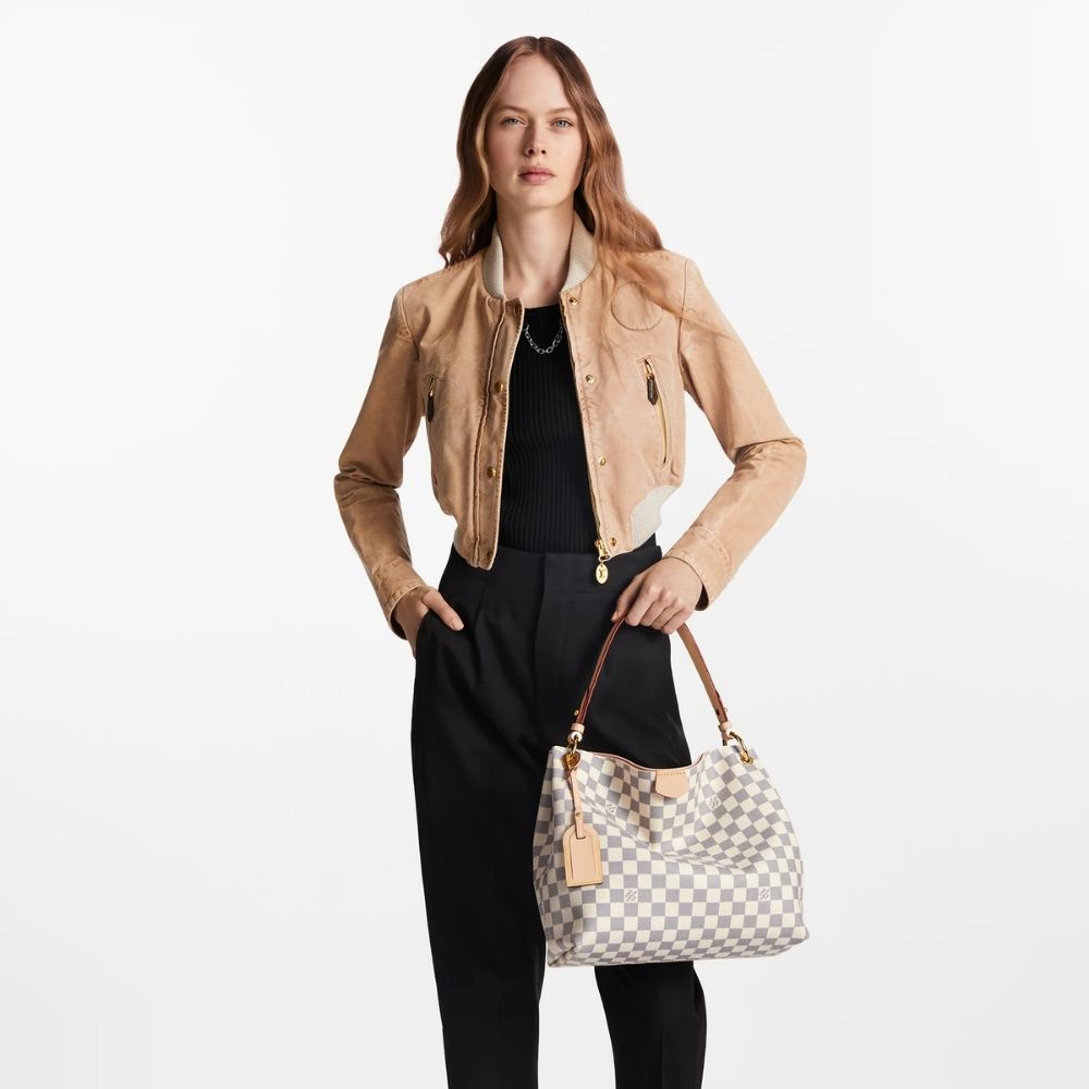 Louis Vuitton Graceful PM Damier Azur 35Cm N42249