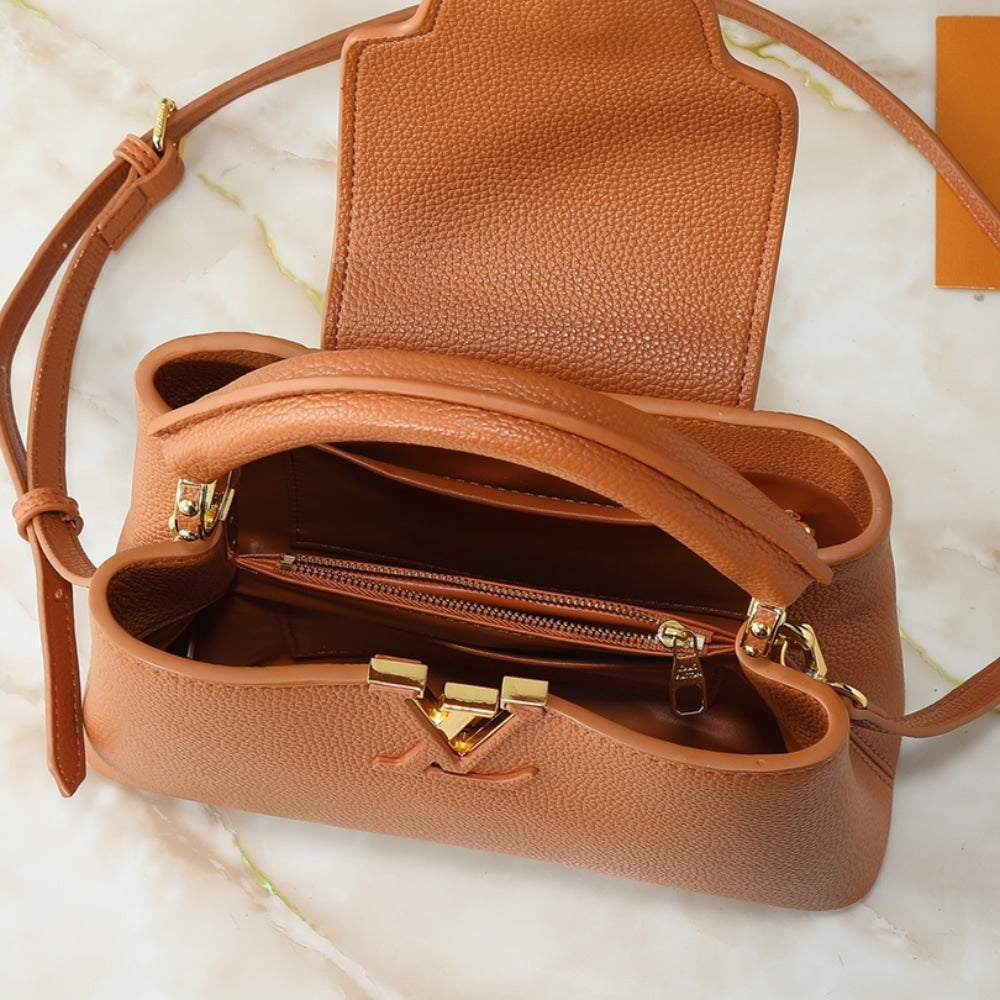 Louis Vuitton Capucines BB Tan Brown 27Cm M25089