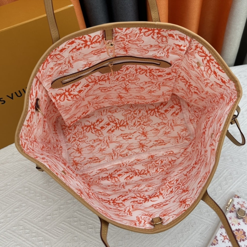 Louis Vuitton Neverfull MM Autres Toiles Monogram Coral 31Cm M25317