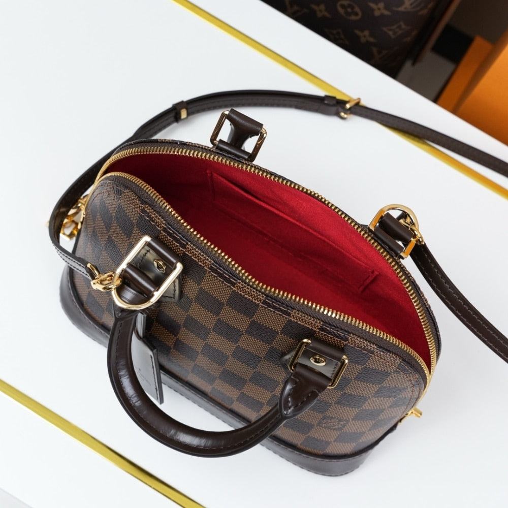 Louis Vuitton Alma BB Damier Dark Brown 23Cm