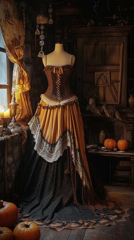 Orange halter-neck fitted long sexy ball gown R8121