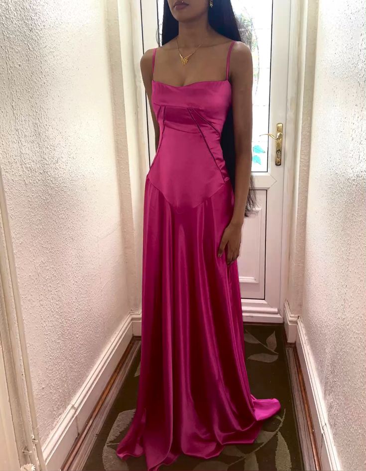 Hot Pink Prom Dress Formal Evening Gowns