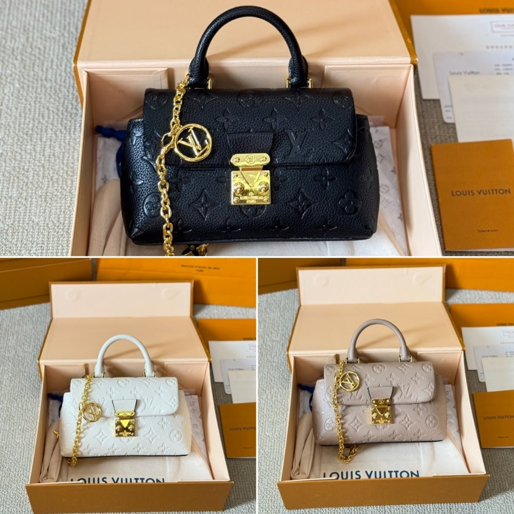 Louis Vuitton Nano Madeleine Bag Black 20Cm M12144
