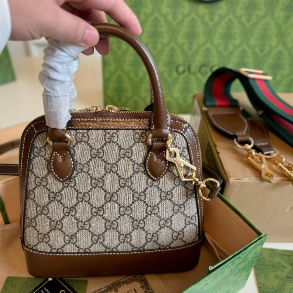 Gucci Horsebit 1955 Beige Dark Brown 20Cm