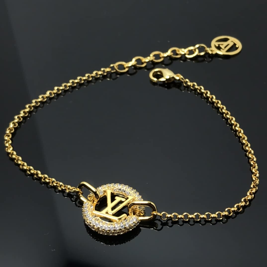 LOUIS VUITTON LOUISE BY NIGHT BRACELET GOLD M00758