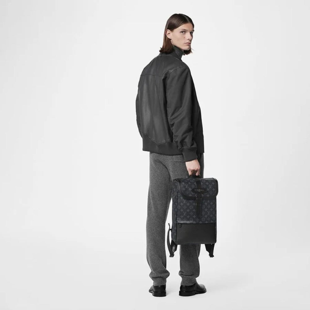 Louis Vuitton Saumur Backpack Monogram Eclipse Canvas 42Cm M45913