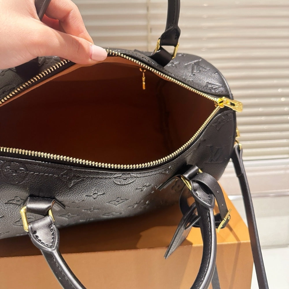 Louis Vuitton Speedy Soft Bag Monogram Black 30Cm