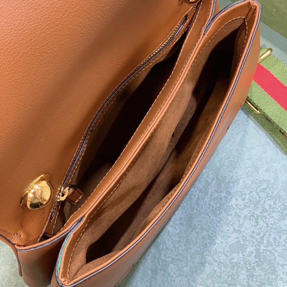 Gucci Blondie Medium Top Handle Bag Brown 29Cm