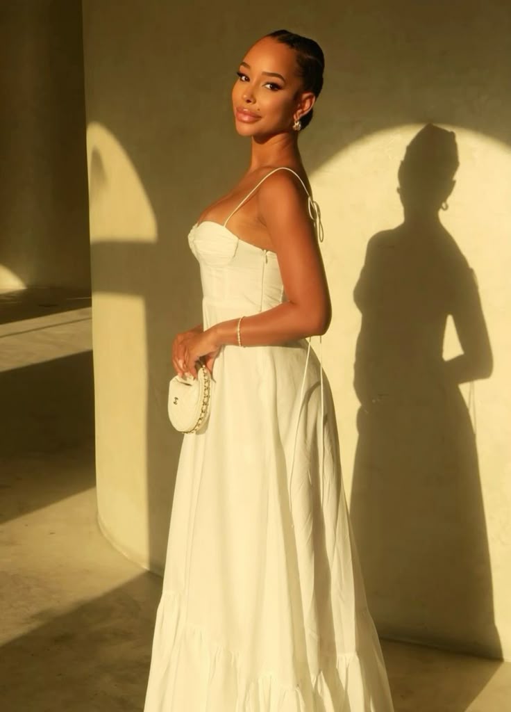 Spaghetti Straps Evening Dresses Ruffles A Line Long Prom Gowns