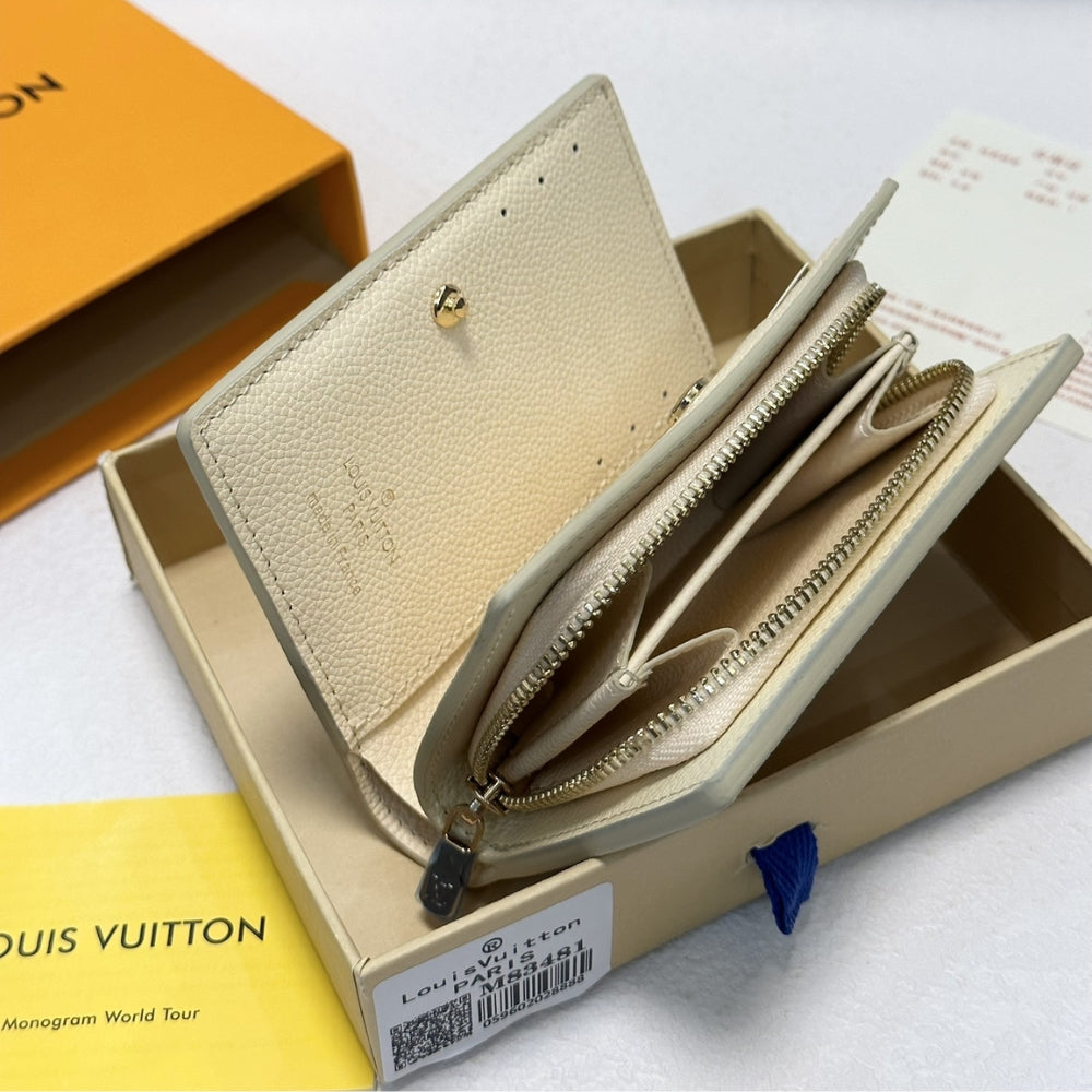 LOUIS VUITTON WALLET CLÉA MONOGRAM EMPREINTE BEGIE 11CM M83481