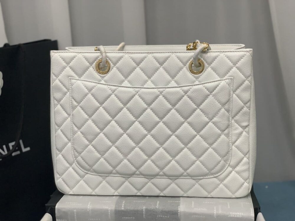 Chanel Bolsa Grand Tote Bag White 33Cm