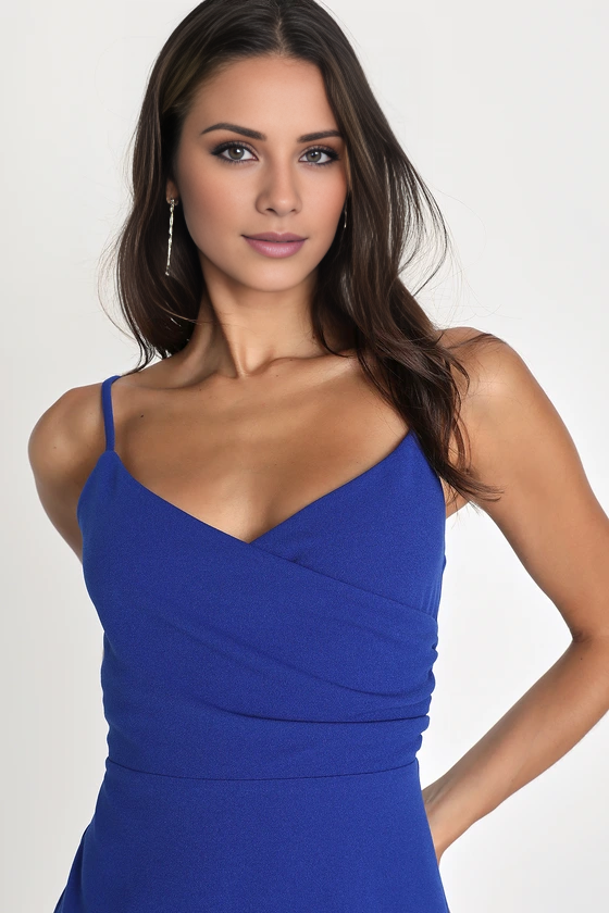 A-line V-neck sleeveless thin shoulder strap backless short Homecoming dress