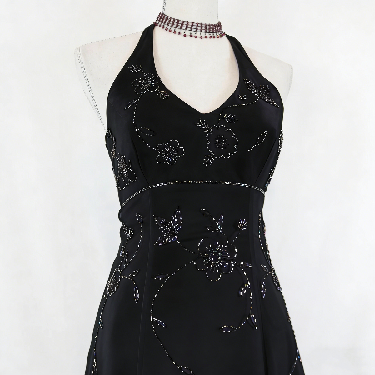 Purple Vintage Fashion Ombre Beaded Empire Waist Halter Long Elegant Prom Gown Evening Gown Party Dress gh3603