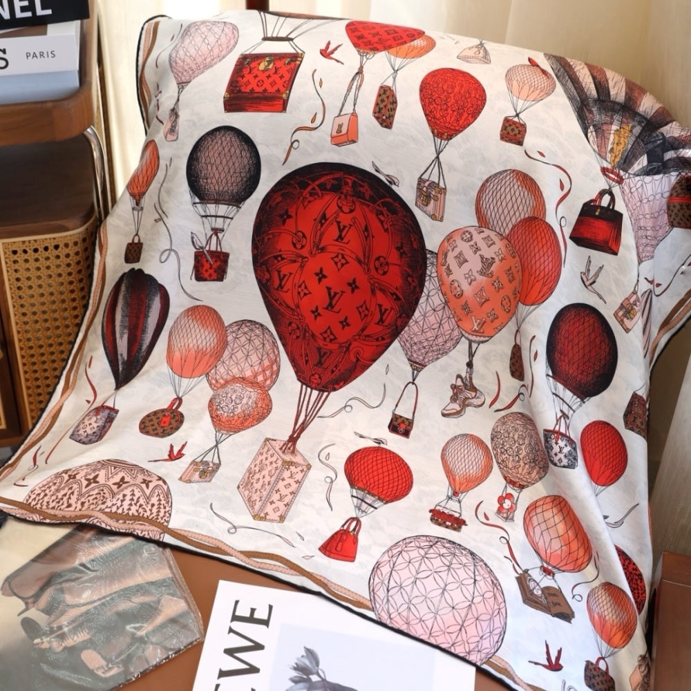 Louis Vuitton Up And Away Square Rouge 90Cm M78449