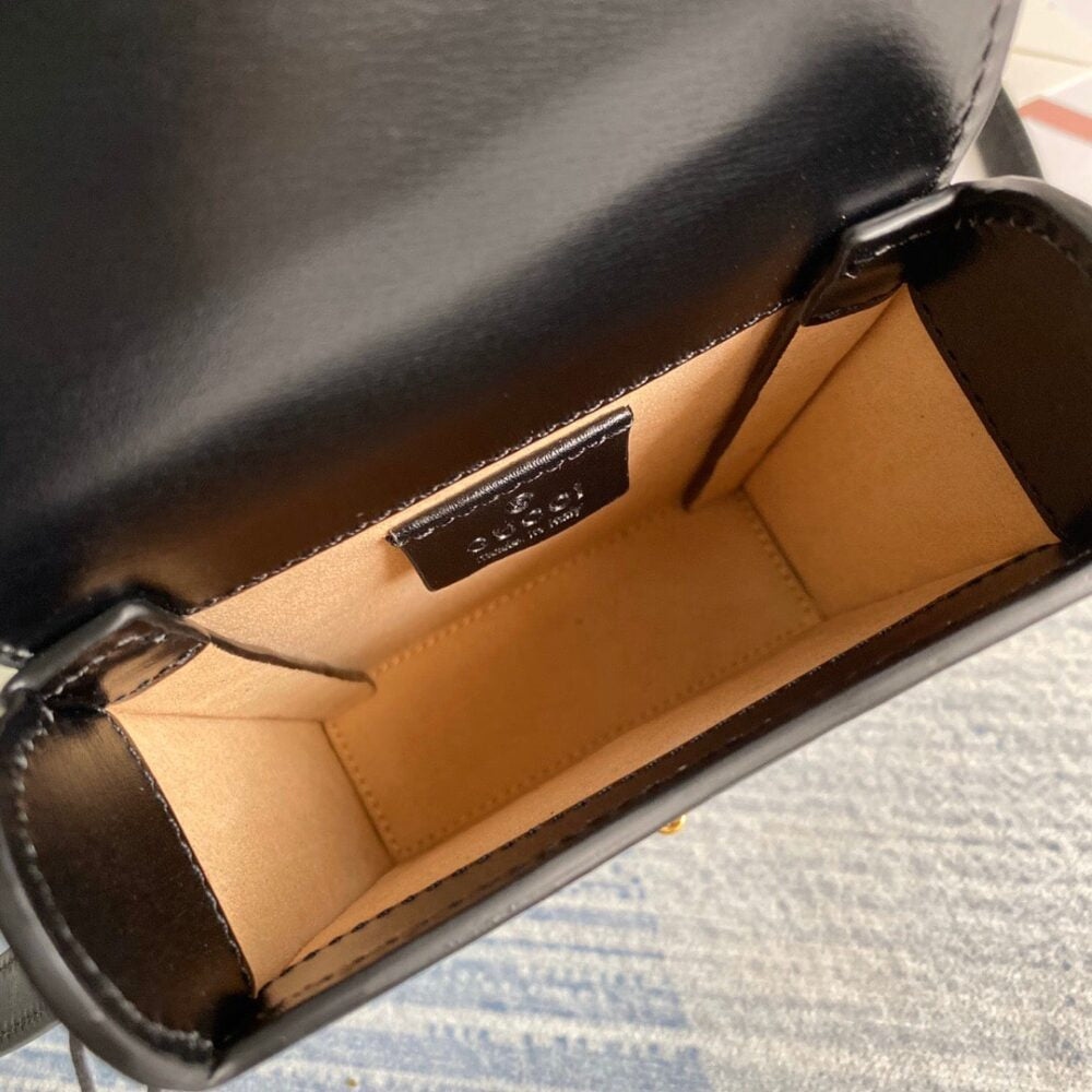 Gucci Horsebit 1955 Mini Bag Black 17Cm 625615 0YK0G 1000