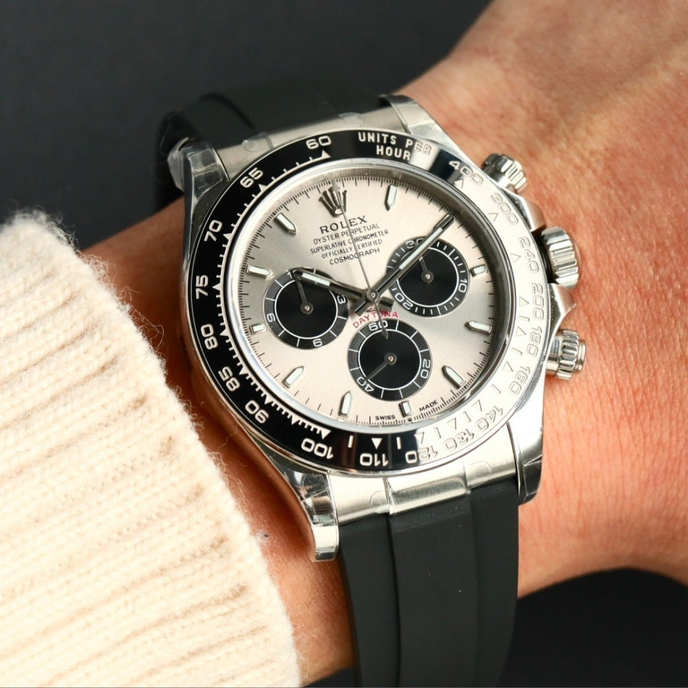 Rolex Cosmograph Daytona Silver Oysterflex 40Mm
