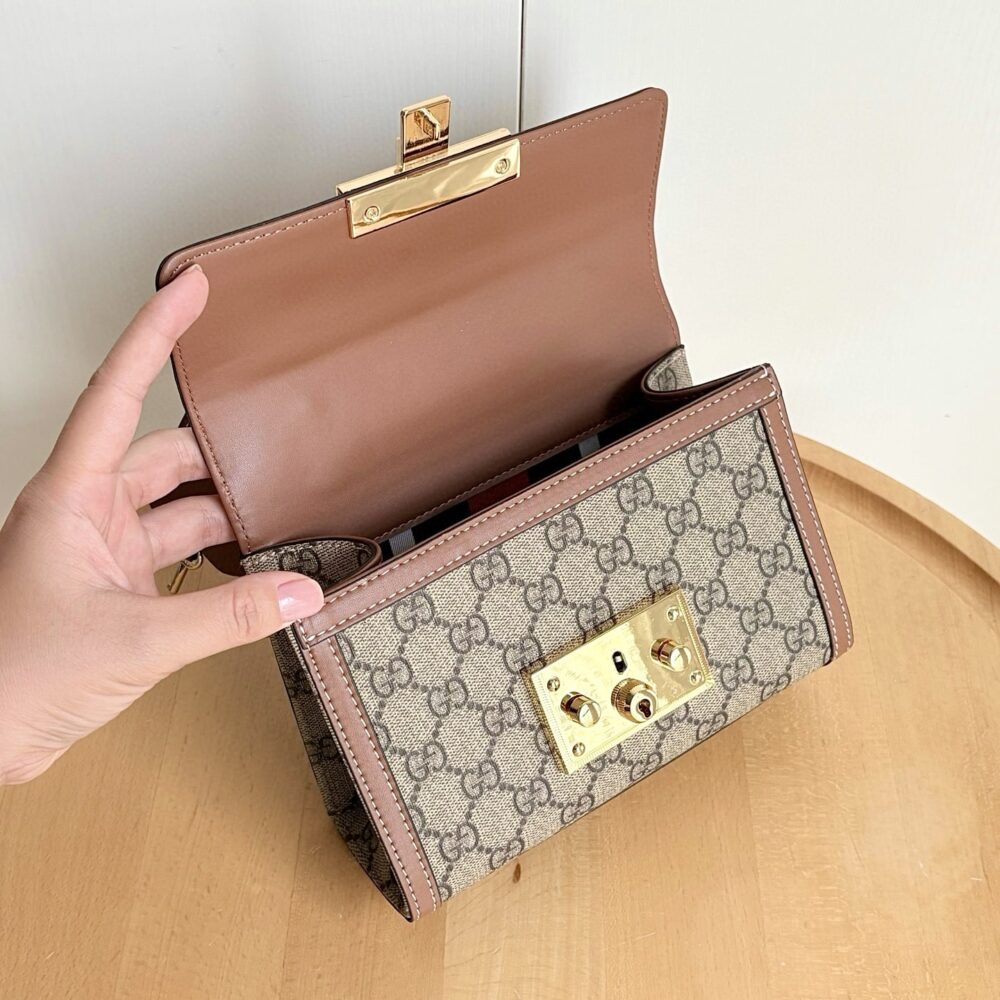 Gucci Padlock Small Top Handle Bag Brown 20Cm 838999 FAD6L 9758