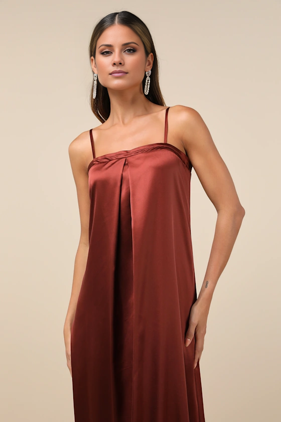 square neckline off shoulder sleeveless thin shoulder strap off back and floor length evening dress