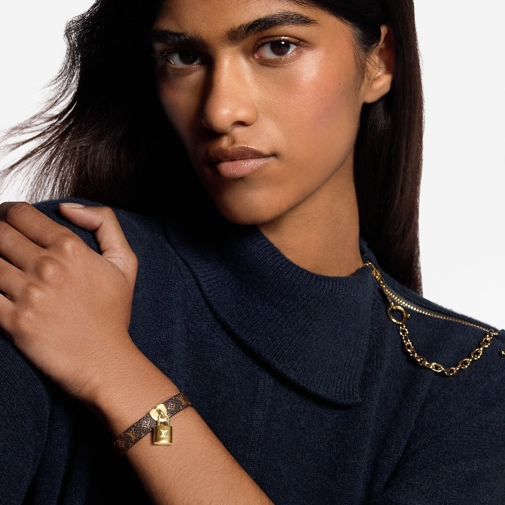 Louis Vuitton Lock Me In Love Bracelet Monogram Brown M4264Z