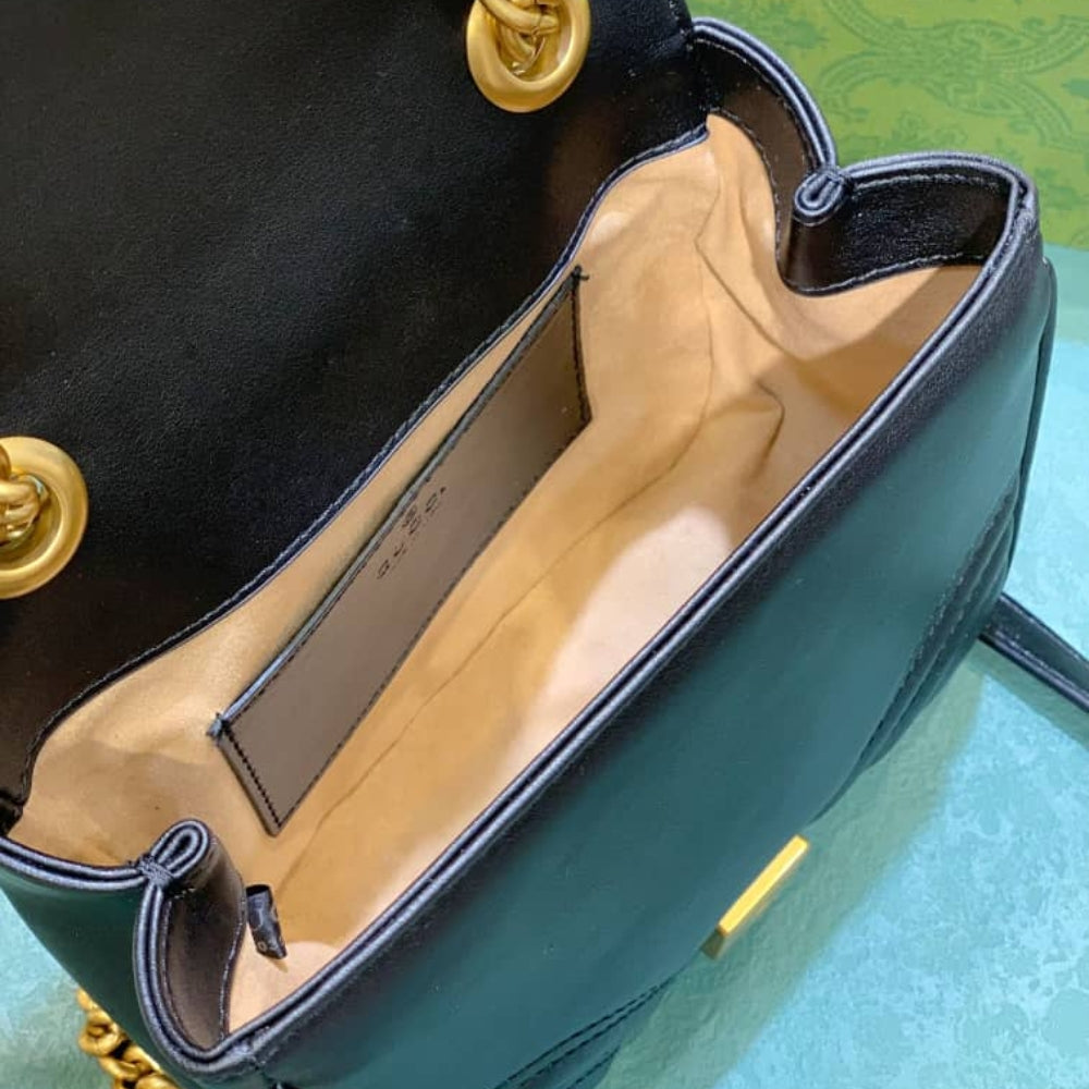 Gucci GG Marmont Mini Shoulder Bag Black 18Cm 739682 AABZC 6832