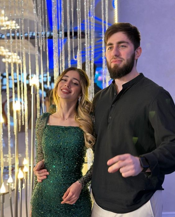 Green Sequin Prom Dress Long Sleeves Evening Gown