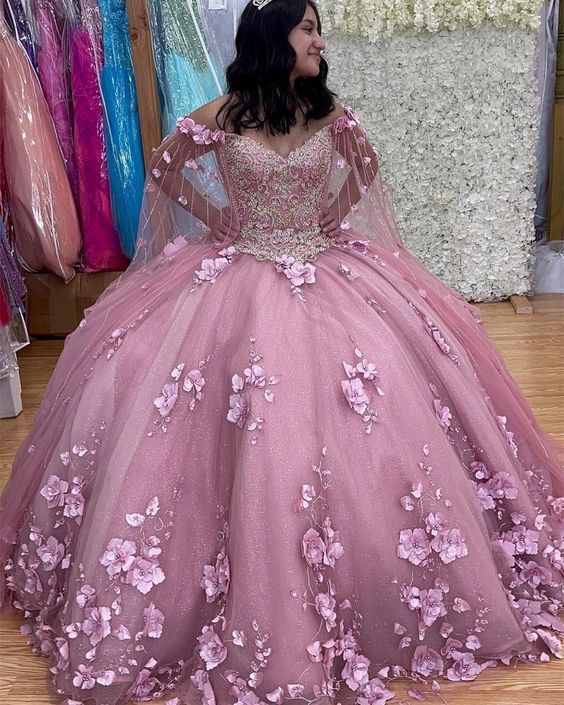 Quinceanera Dresses Girls Sweet Birthday Party Ball Gown Dress