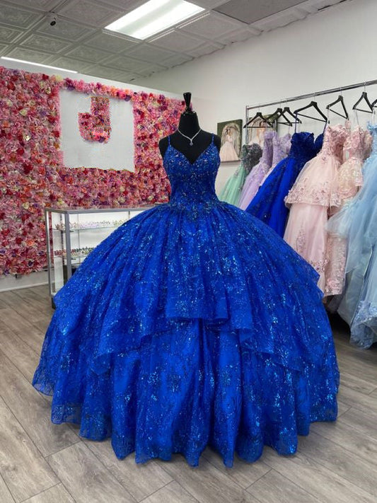Blue Ball Gown Quinceanera Dress