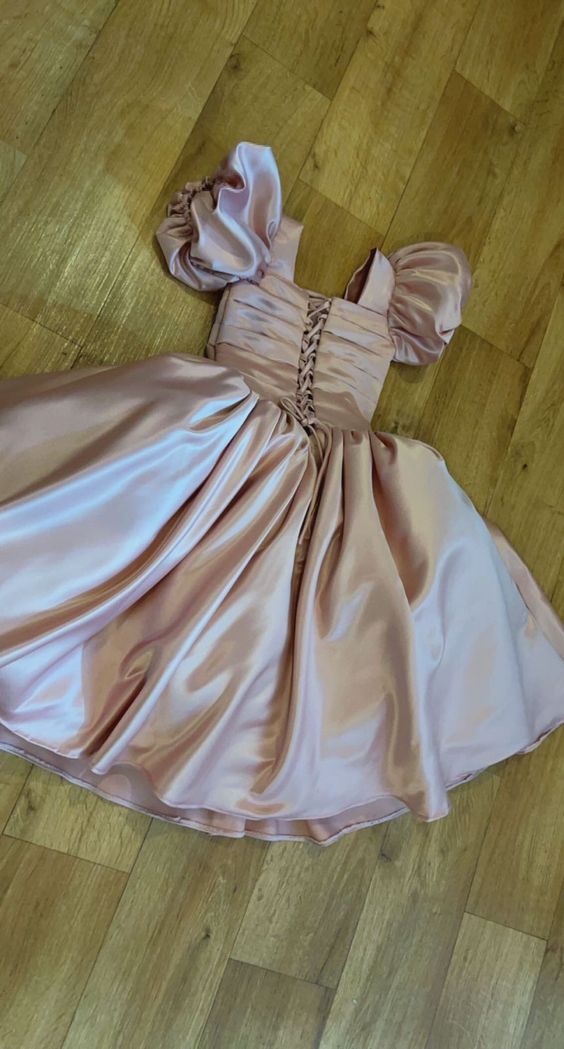 Pink Homecoming Dress Short Party Gown
