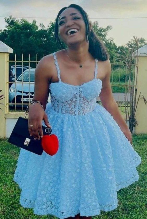 Beautiful Lace Dress Short Party Gown Homecoming Dress