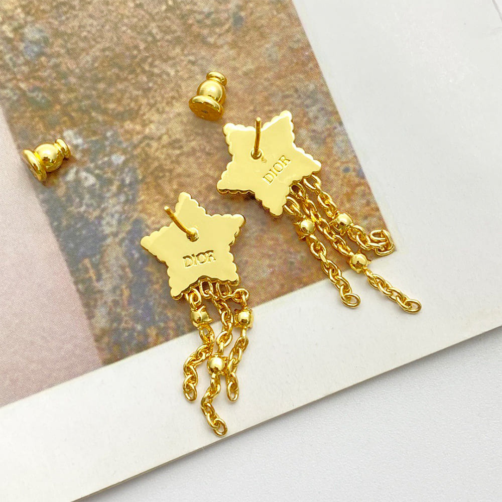 DIOR Petit CD Lucky Baroque Earrings