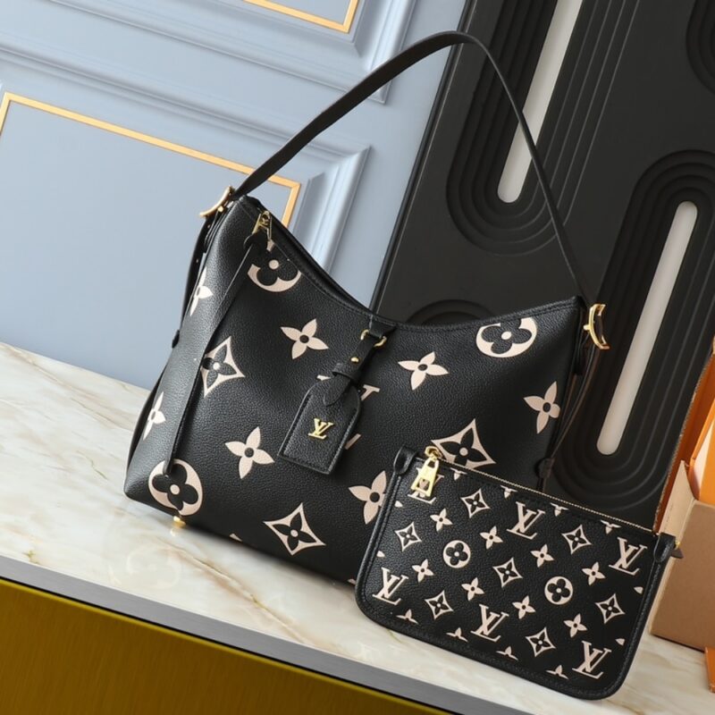 Louis Vuitton Carryall PM Bicolor Monogram Empreinte Black 29Cm