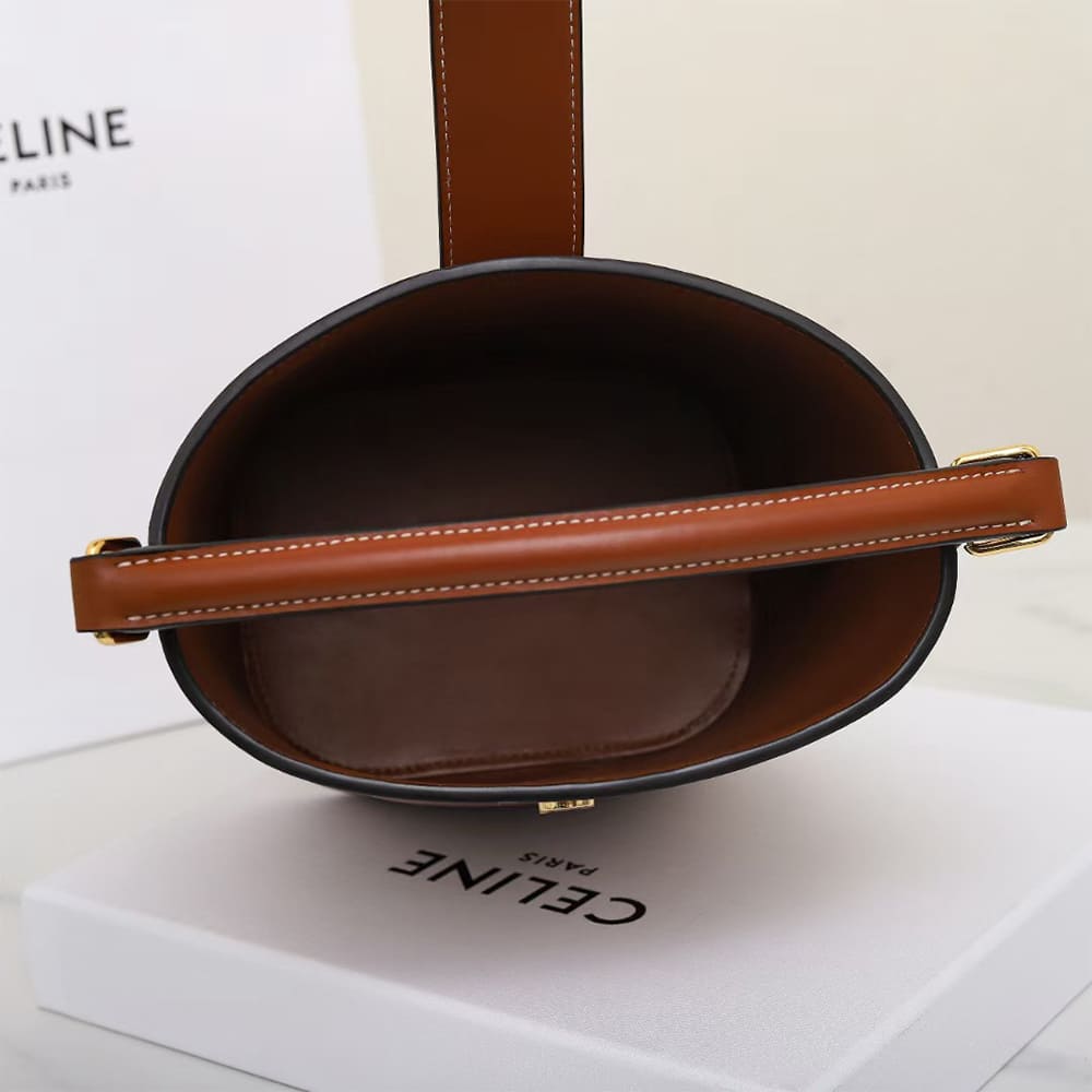 CELINE SMALL BUCKET LOUISE IN SMOOTH CALFSKIN(HIGH-END GRADE)