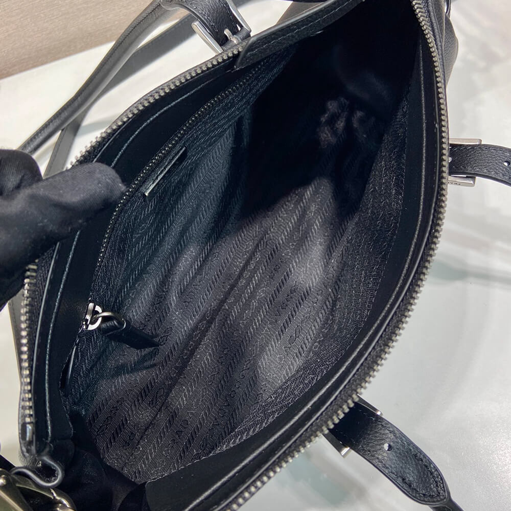 Prada Bonnie medium antiqued leather tote bag(HIGH-END GRADE)