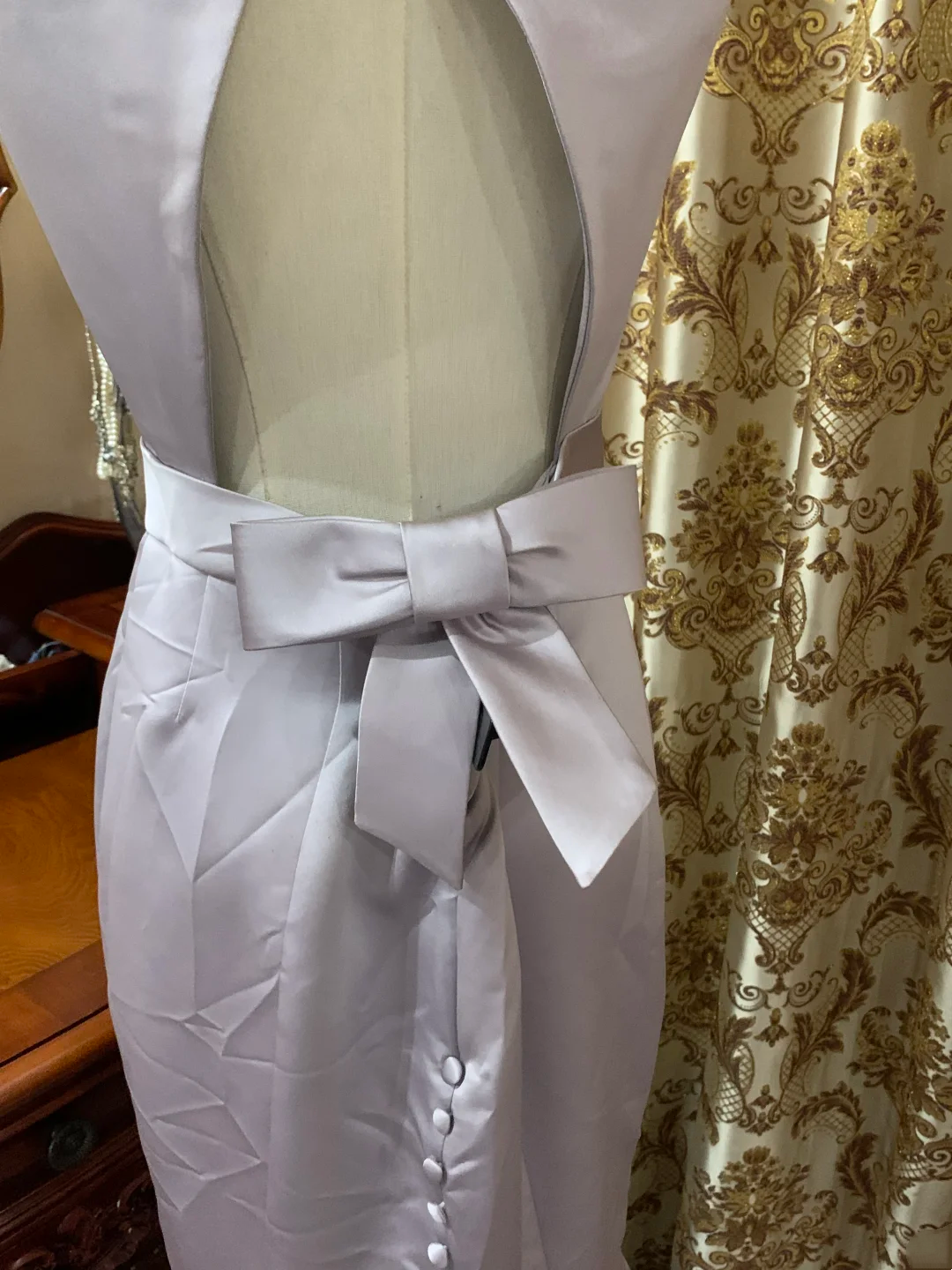 Lavender Sleeveless Waist-Cinched Fitted Mermaid Prom Gown, Evening Formal Dress gh7240