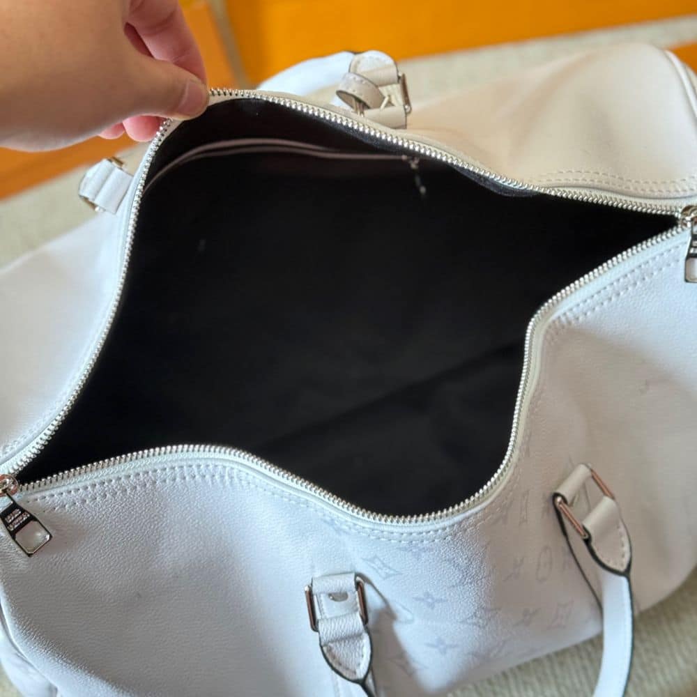 Louis Vuitton Keepall 5 Bandouliere Optical White 40Cm M30885