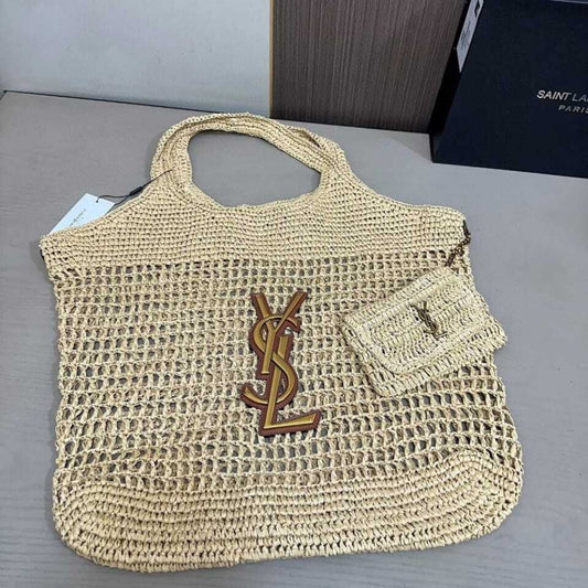 Saint Laurent Icare Naturel And Brown Gold 45Cm 772191GAAEK2063