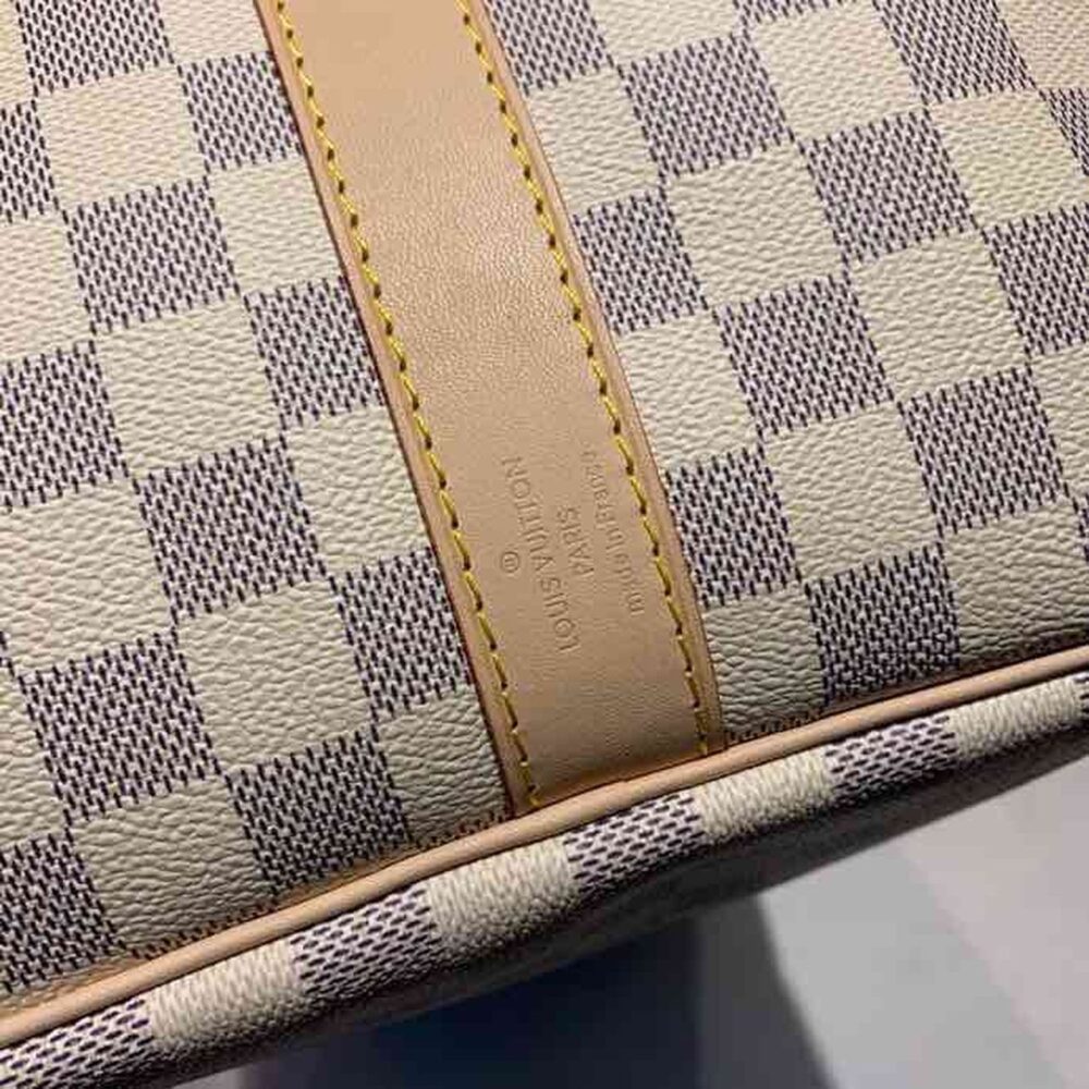 Louis Vuitton Keepall Bandouliere 55 Damier Azur Canvas 55Cm LV N41429