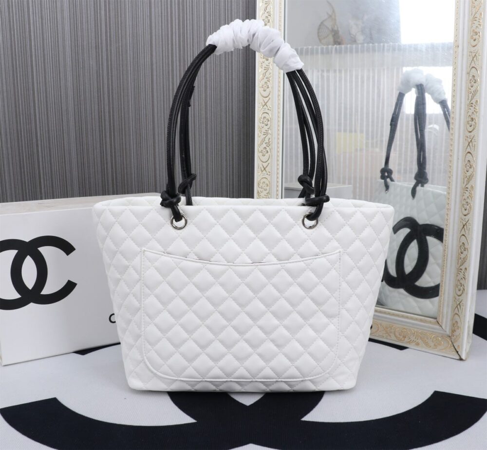 Chanel Large Cambon Tote Bag Black White 41Cm