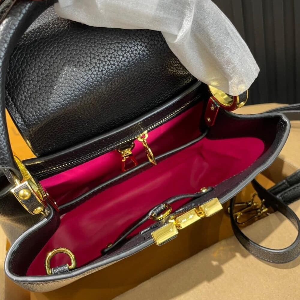 Louis Vuitton Capucines BB Bag Black 27Cm M94755