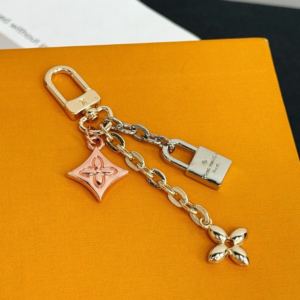 Louis Vuitton Lv Logo Bag Charms Key Holder