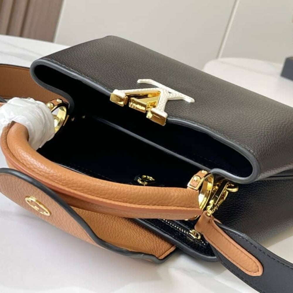 Louis Vuitton Capucines BB Black Arizona 27Cm M59466
