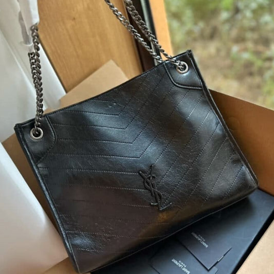 Saint Laurent Medium Niki Shopping Bag Black 33Cm