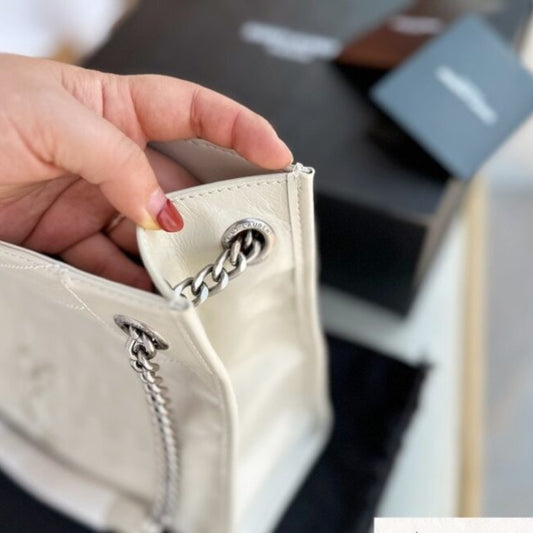 Saint Laurent Medium Niki Shopping Bag White 32Cm