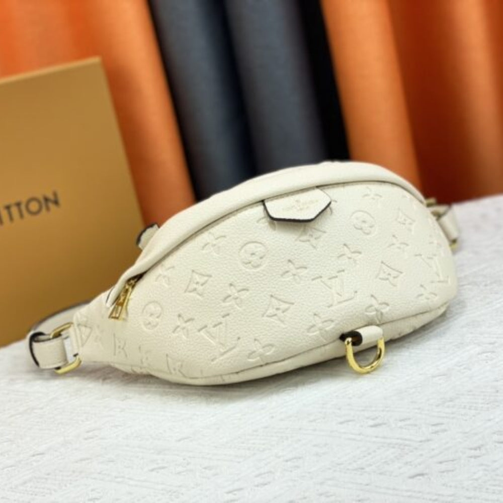 Louis Vuitton Monogram Empreinte Bumbag Creme 37Cm M44836