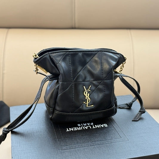 Saint Laurent Jamie Mini Shoulder Pouch Black 14Cm