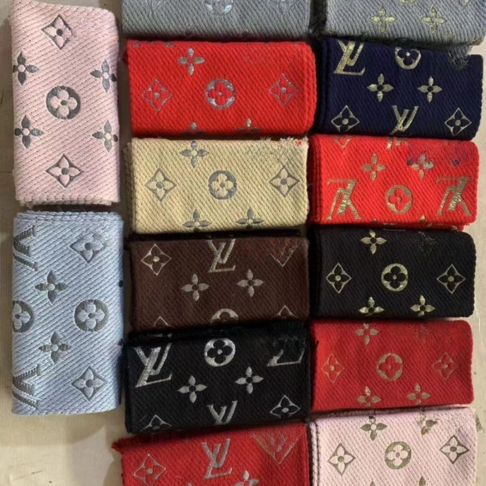Louis Vuitton Logomania Shine Scarf Red 180Cm