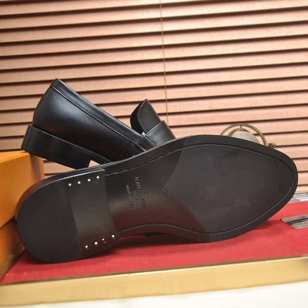 Louis Vuitton Men Loafers Black